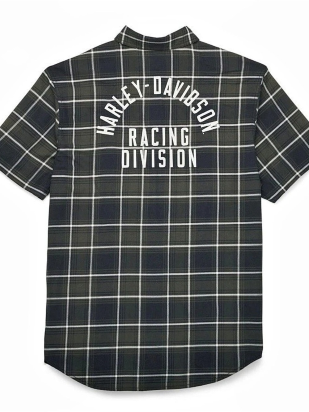 Harley-Davidson Men's Racing Division Plaid Button Up
